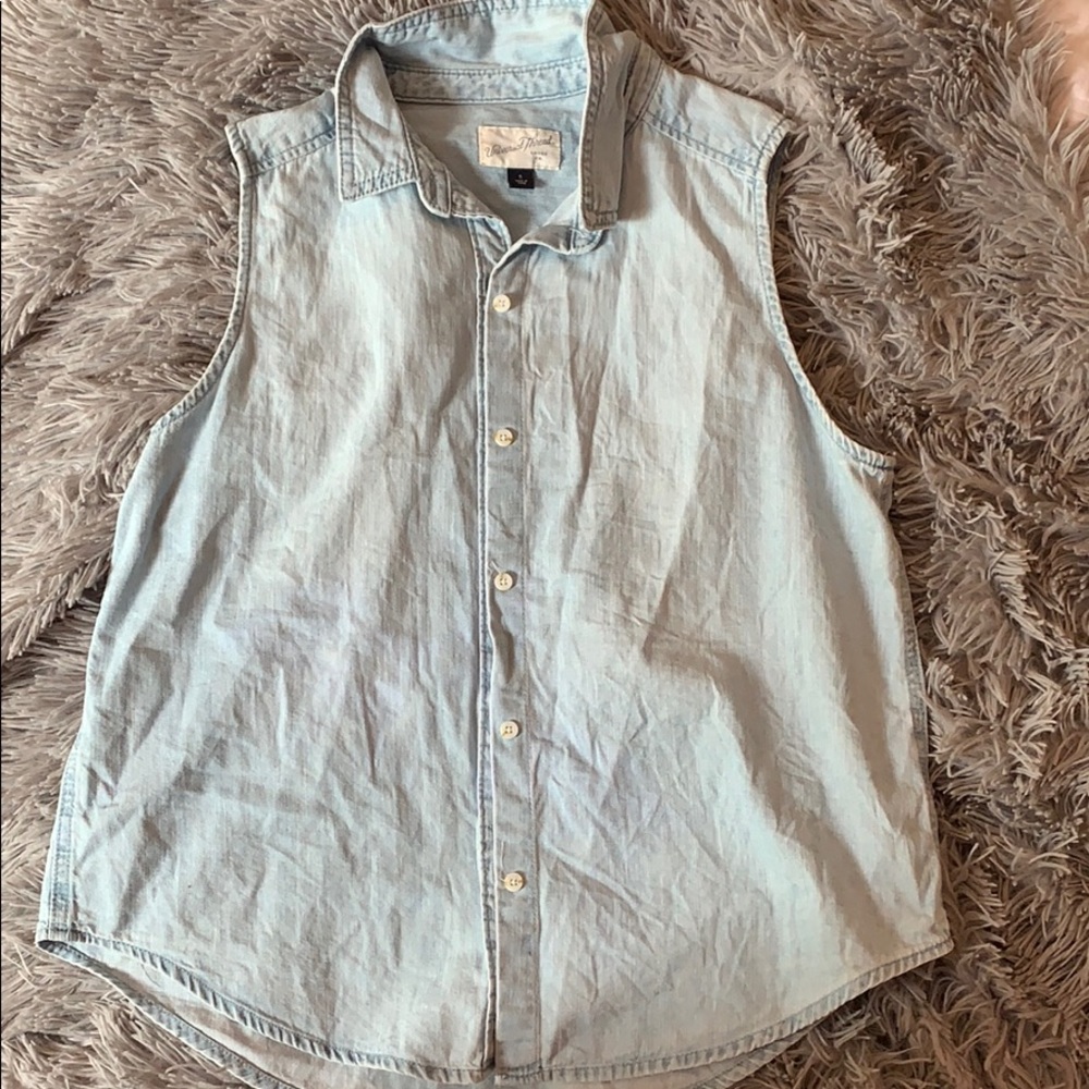 Sleeveless Jean Jacket